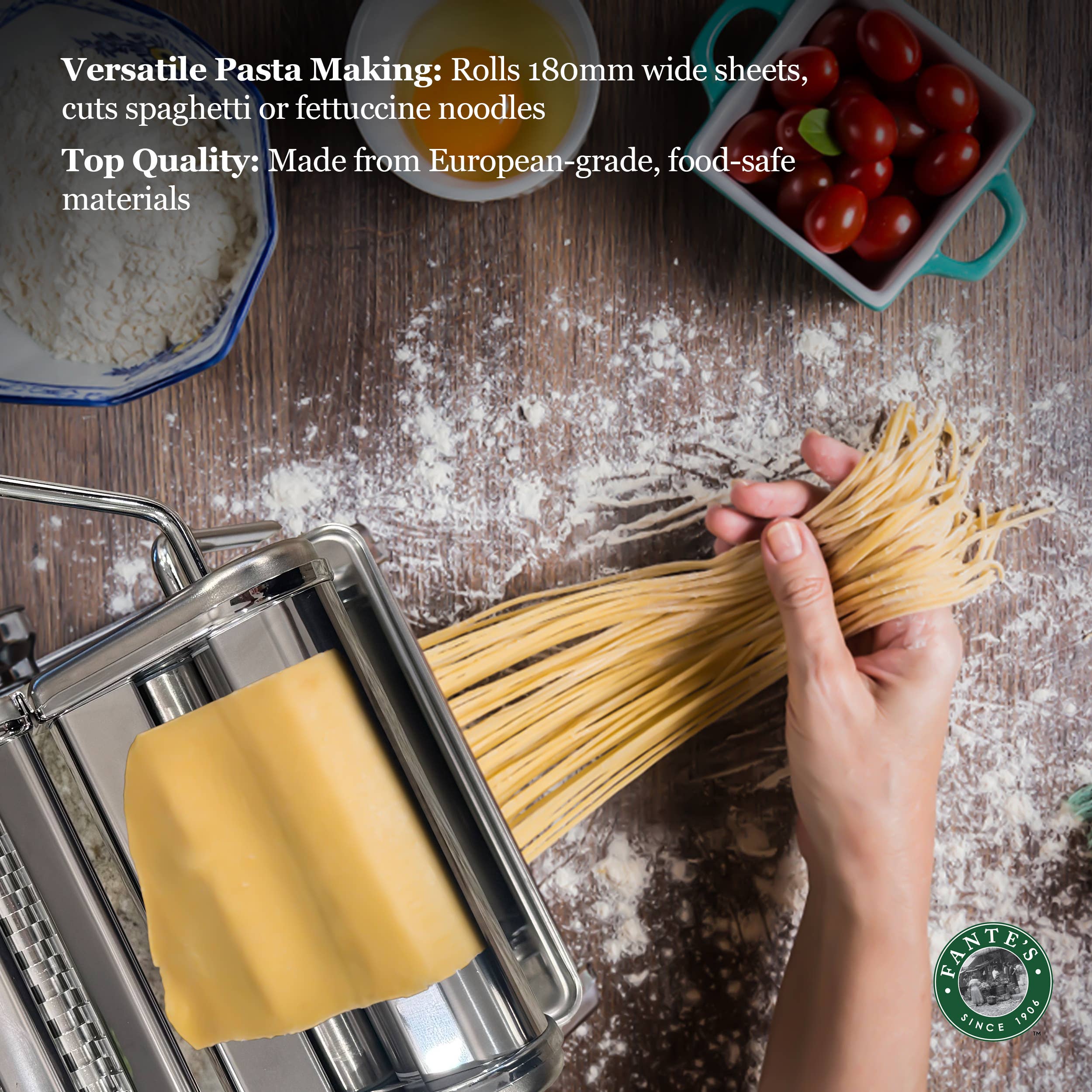 Fante's Pasta Machine | Silver