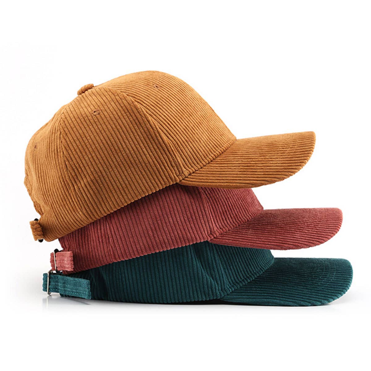 ACCITY - Corduroy Baseball Cap Unisex Winter Warm Outdoor_CWAH0517: GREEN / (OS) 2