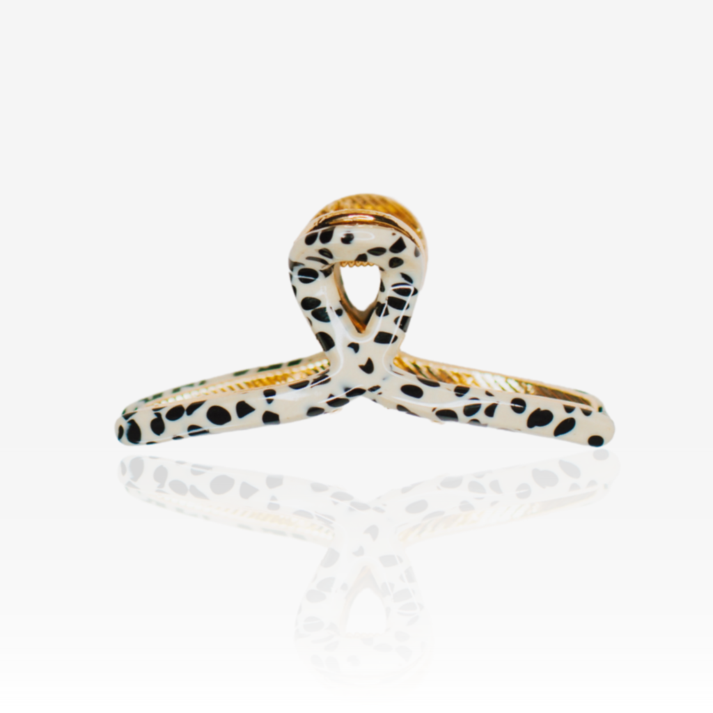 Tiny Loop Hair Claw Clip |  Cheetah