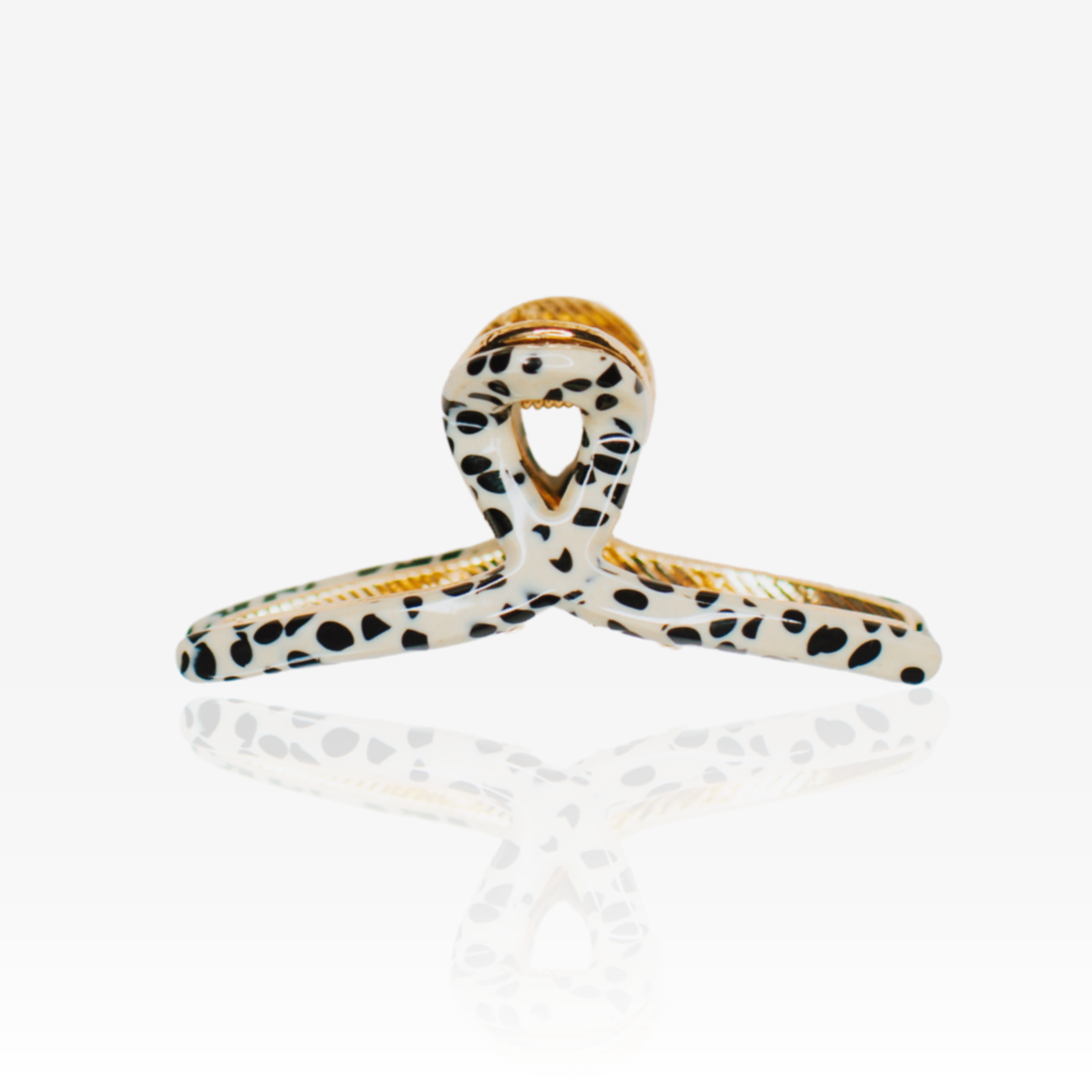 Tiny Loop Hair Claw Clip |  Cheetah