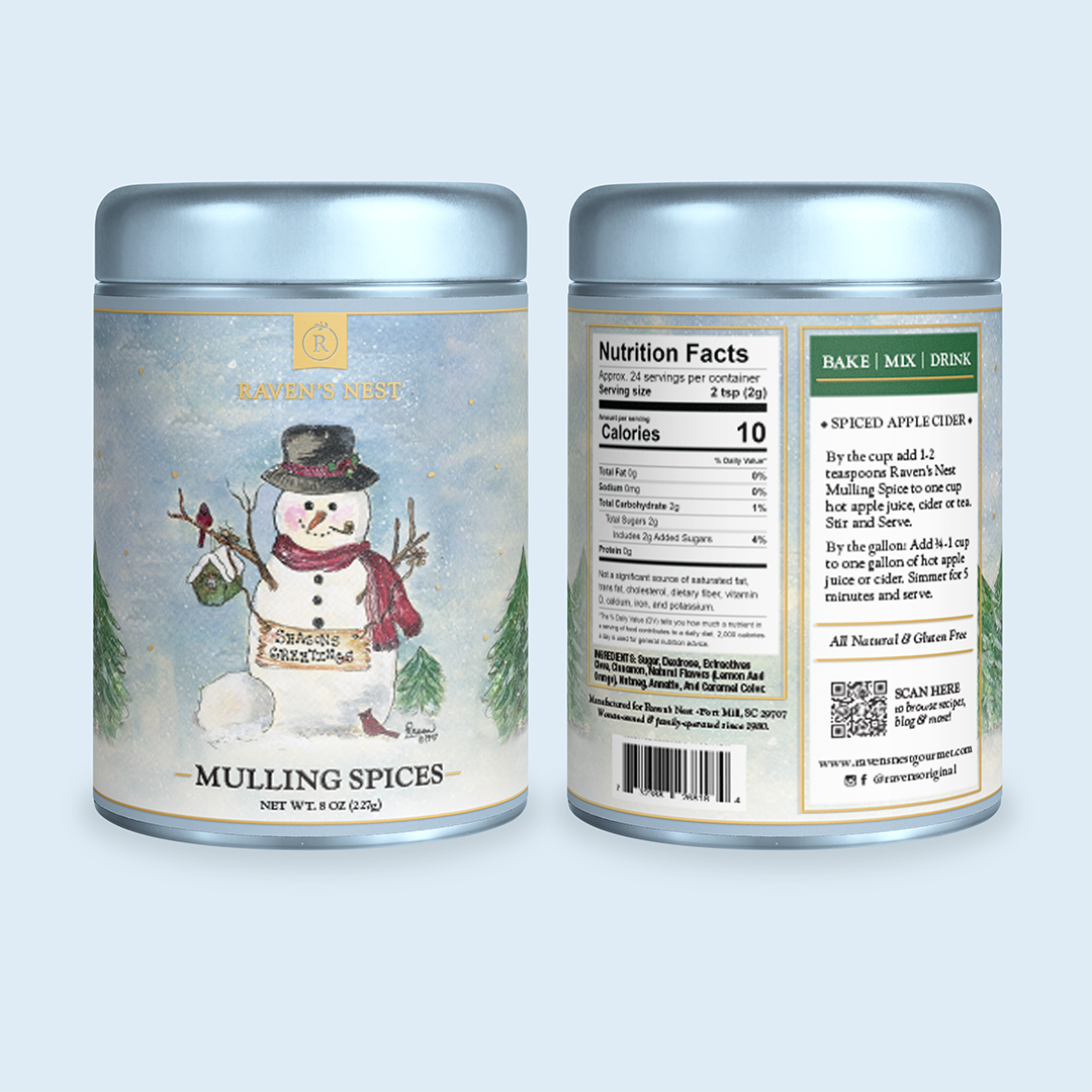 Raven's Nest Gourmet - NEW! Snowman -  Holiday Keepsake Tin