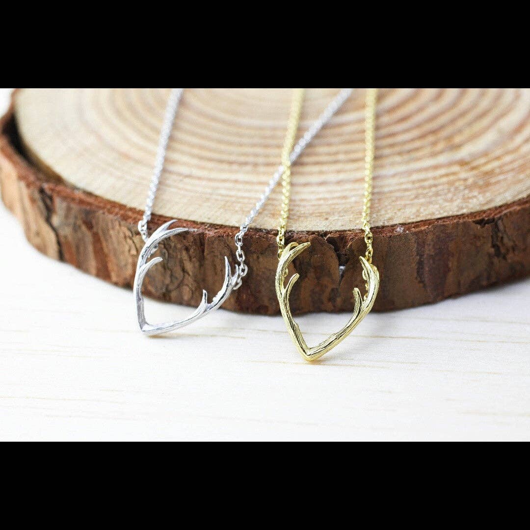 Antler Necklace | Gold