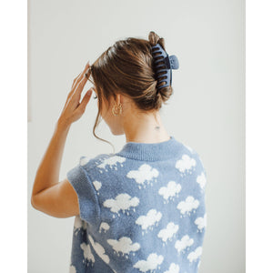 Matte Hair Claw Clip |Navy