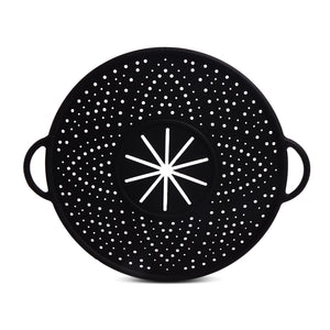 Silicone Splatter Screen w/Splash Guard | Onyx