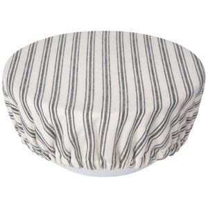 S/2 Ticking Stripe Bowl Covers