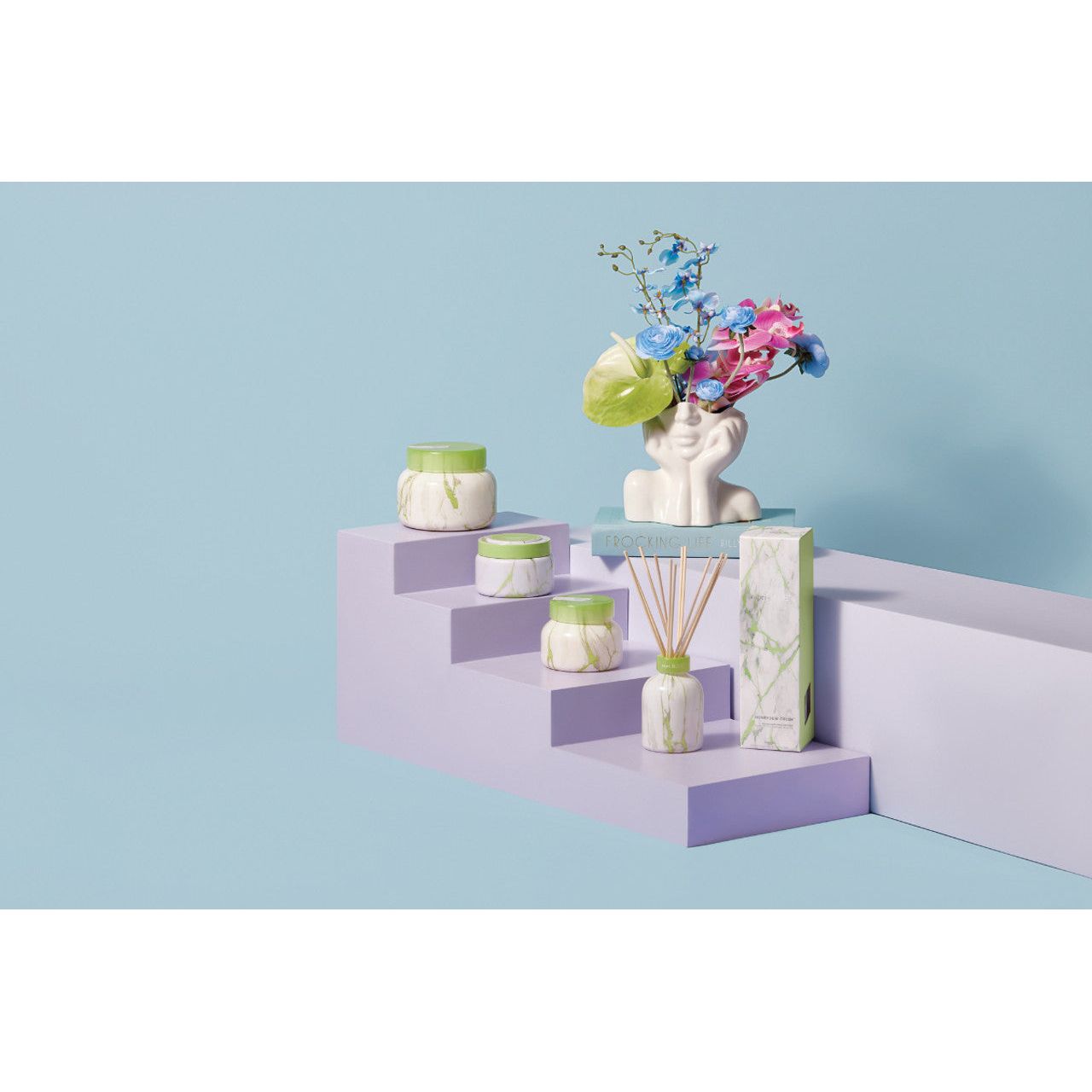 CB Modern Marble Petite Jar - Honeydew Crush