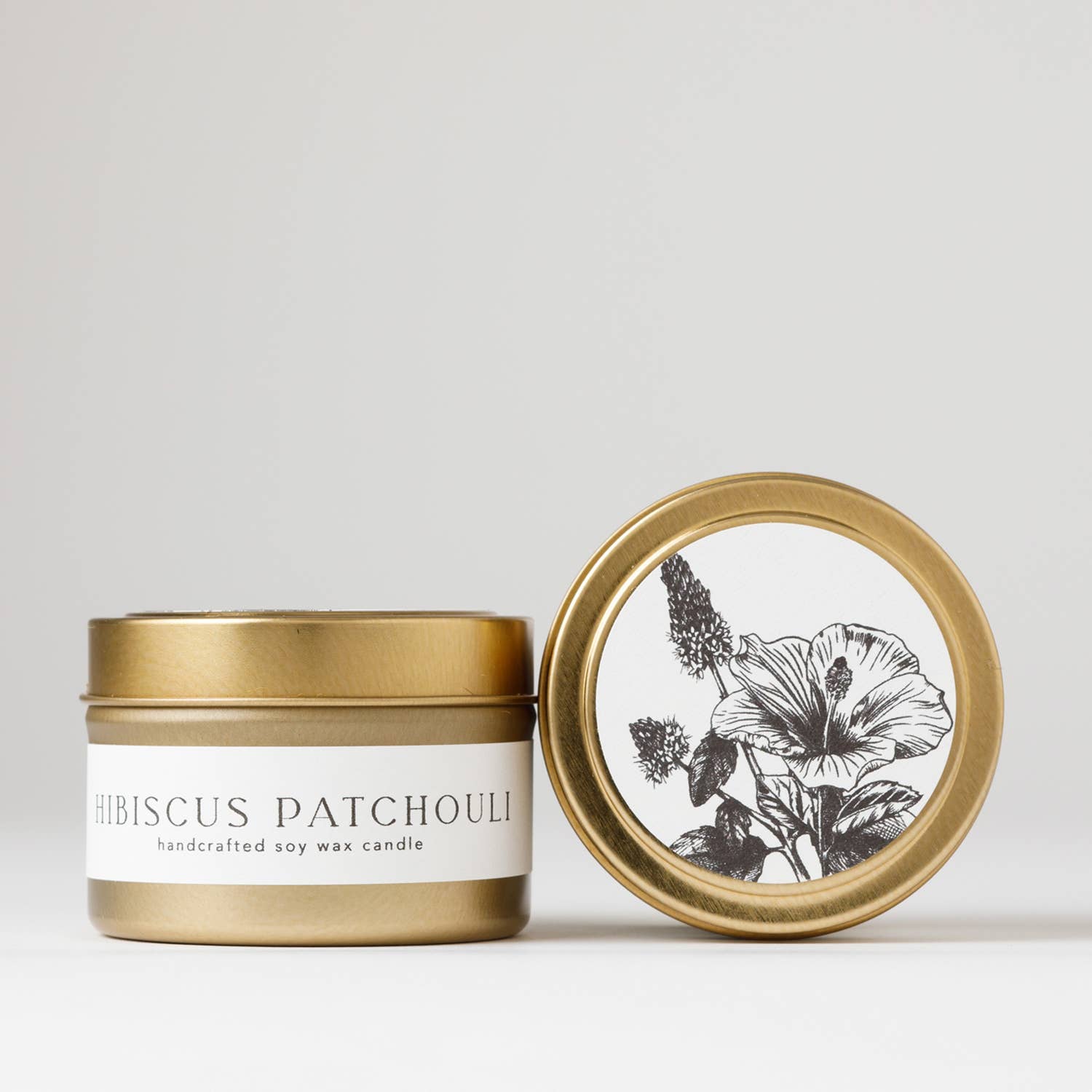 Jar Soy Candle | Hibiscus + Patchouli (Summer Fall)