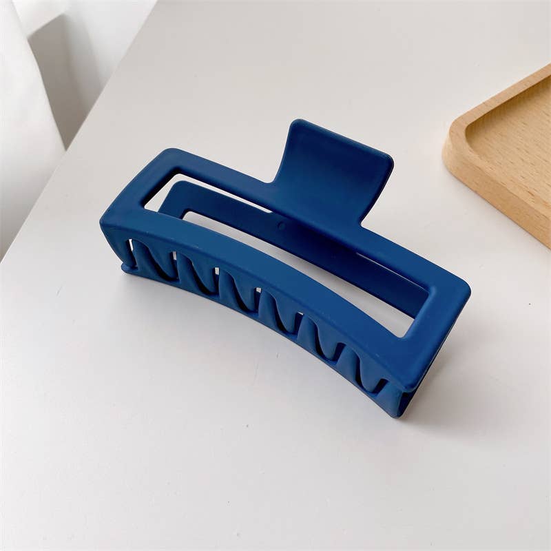 Adorro - Luna Mega Matte | Solid Color Rectangle Claw Clip: Assorted