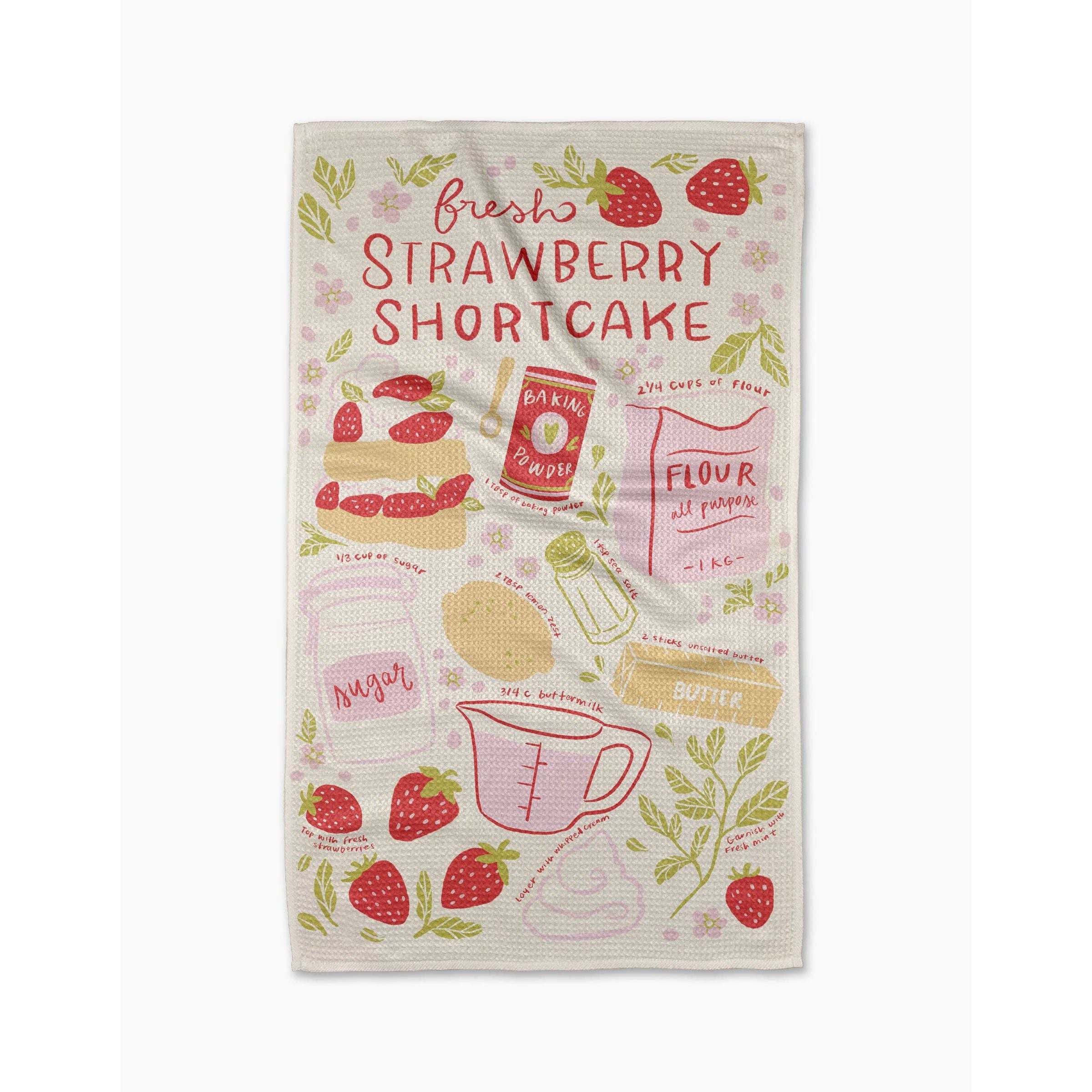 Geometry - Fresh Shortcake Tea Towel