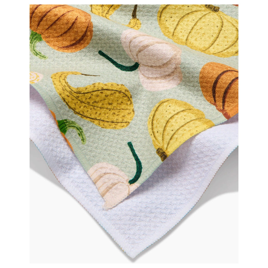 Geometry - Pumpkins & Gourds Tea Towel