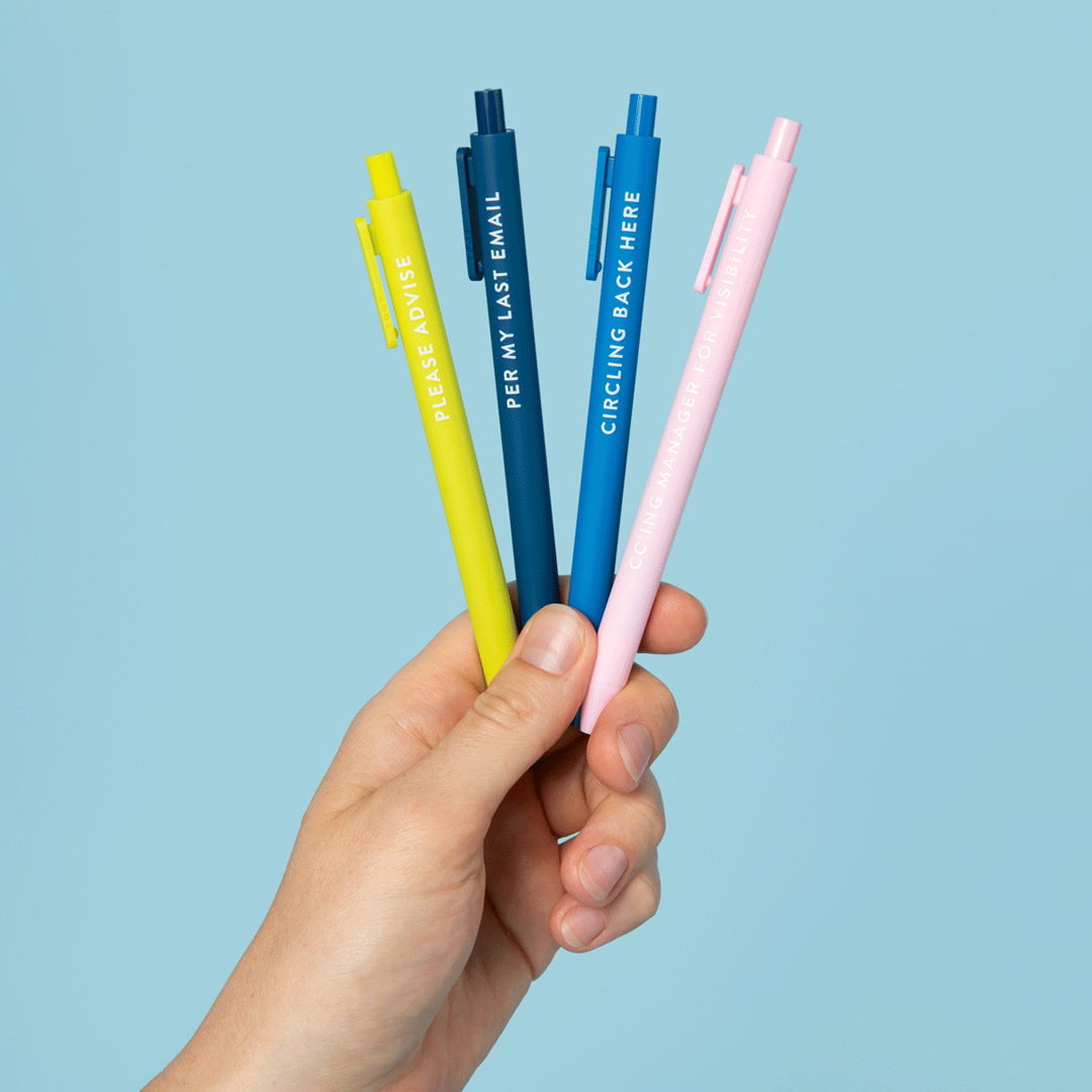 Jotter Pen Set | Passive Aggressive Corporate Lingo