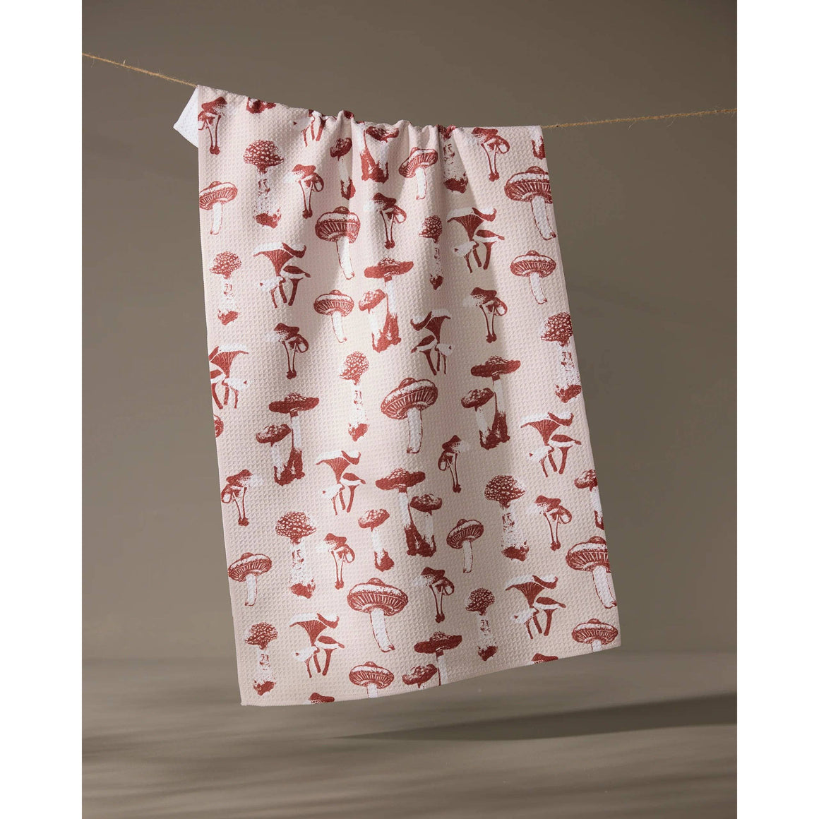 Geometry - Autumn Mushrooms Tea Towel