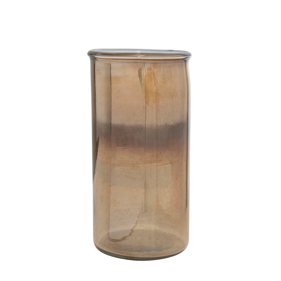Two-Tone Glass Hurricane/Vase