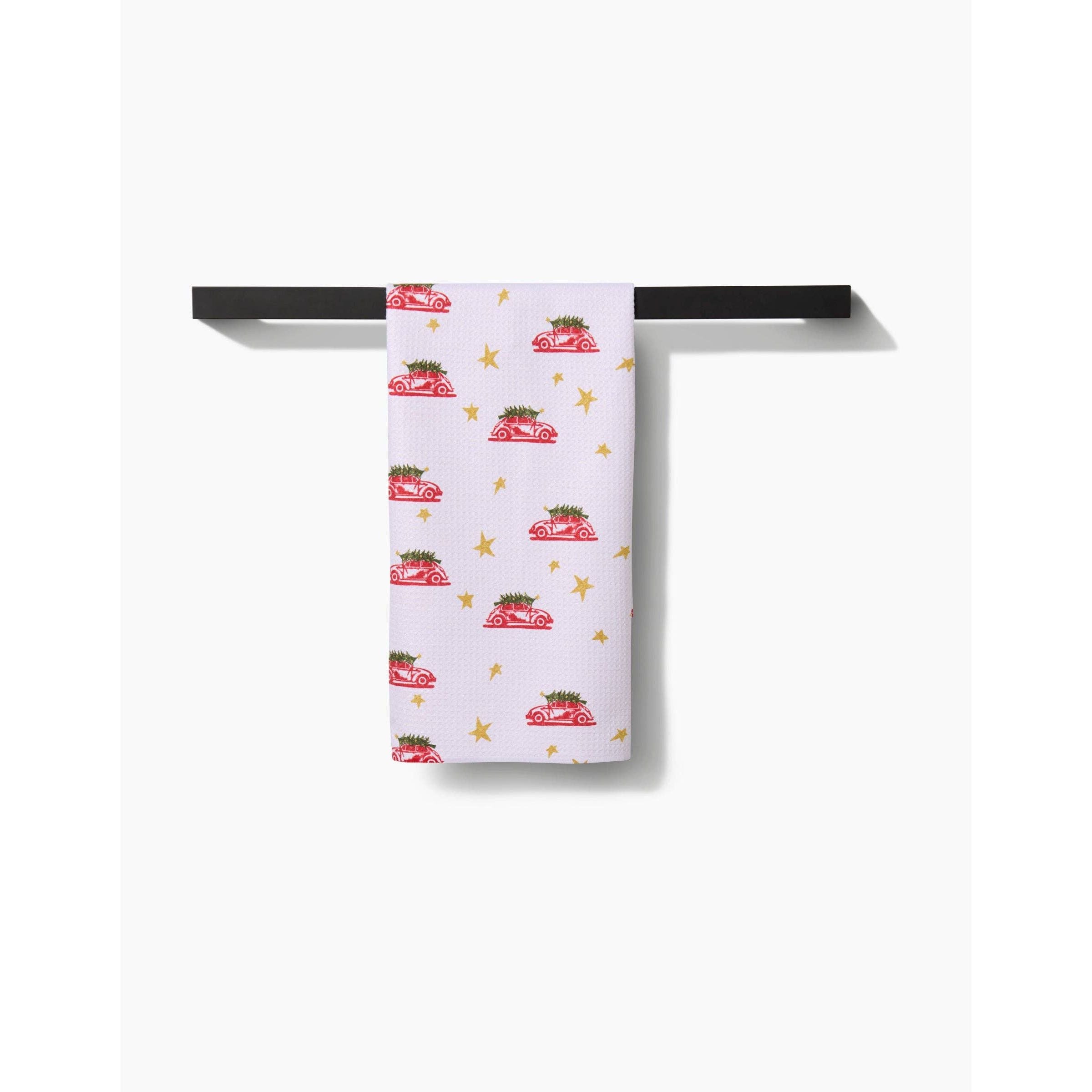 Geometry - Christmas Bug Tea Towel