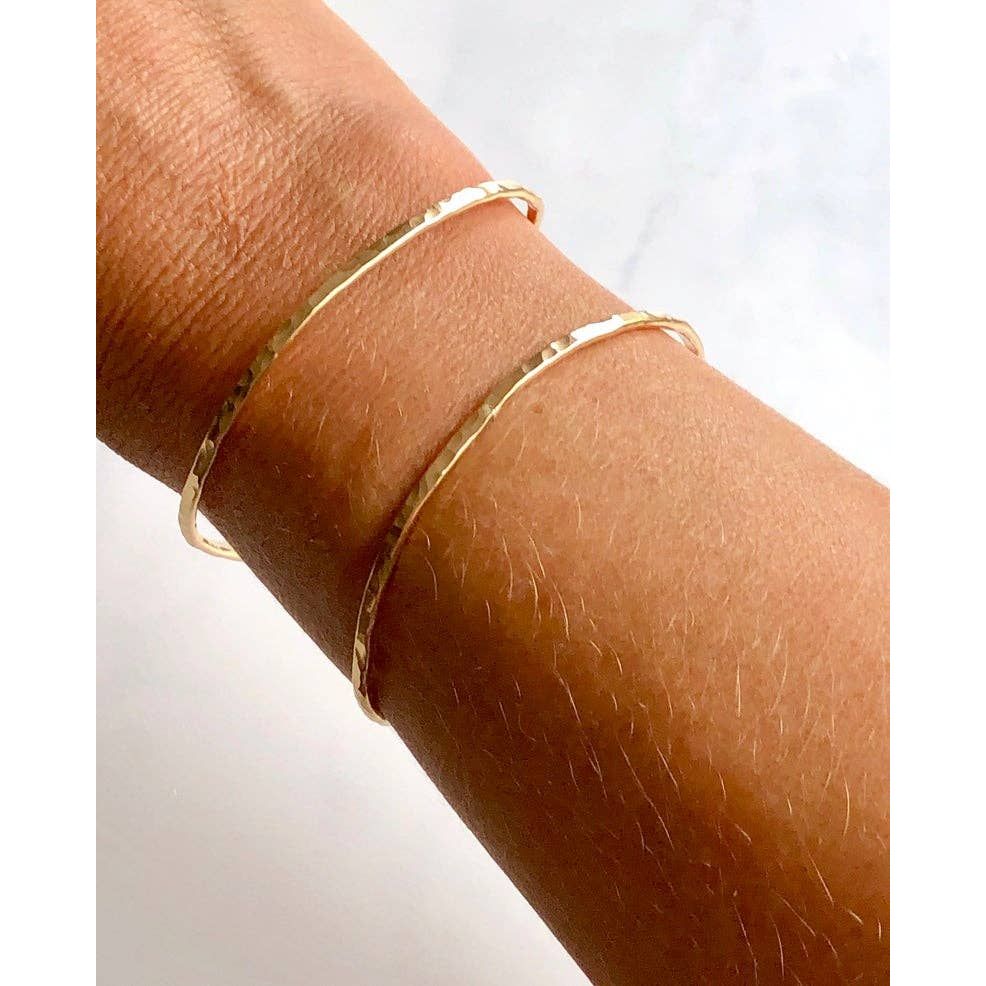 Hammered Wrap Adjustable Cuff