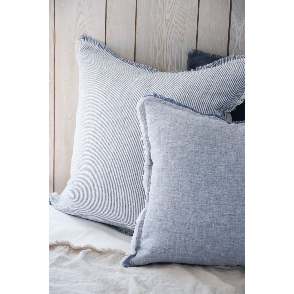 Chambray Blue Pillow  | 20" x 20"