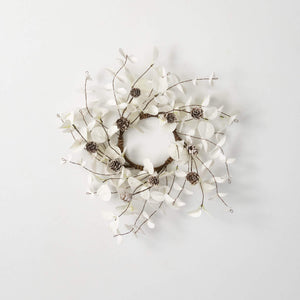 White Eucalyptus + Pinecone Candle Ring