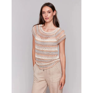 Crochet Cap Sleeve Top | Pebble