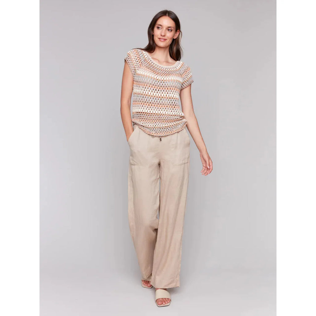 Crochet Cap Sleeve Top | Pebble