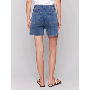 Denim Shorts w/Patch Pockets | Medium Blue