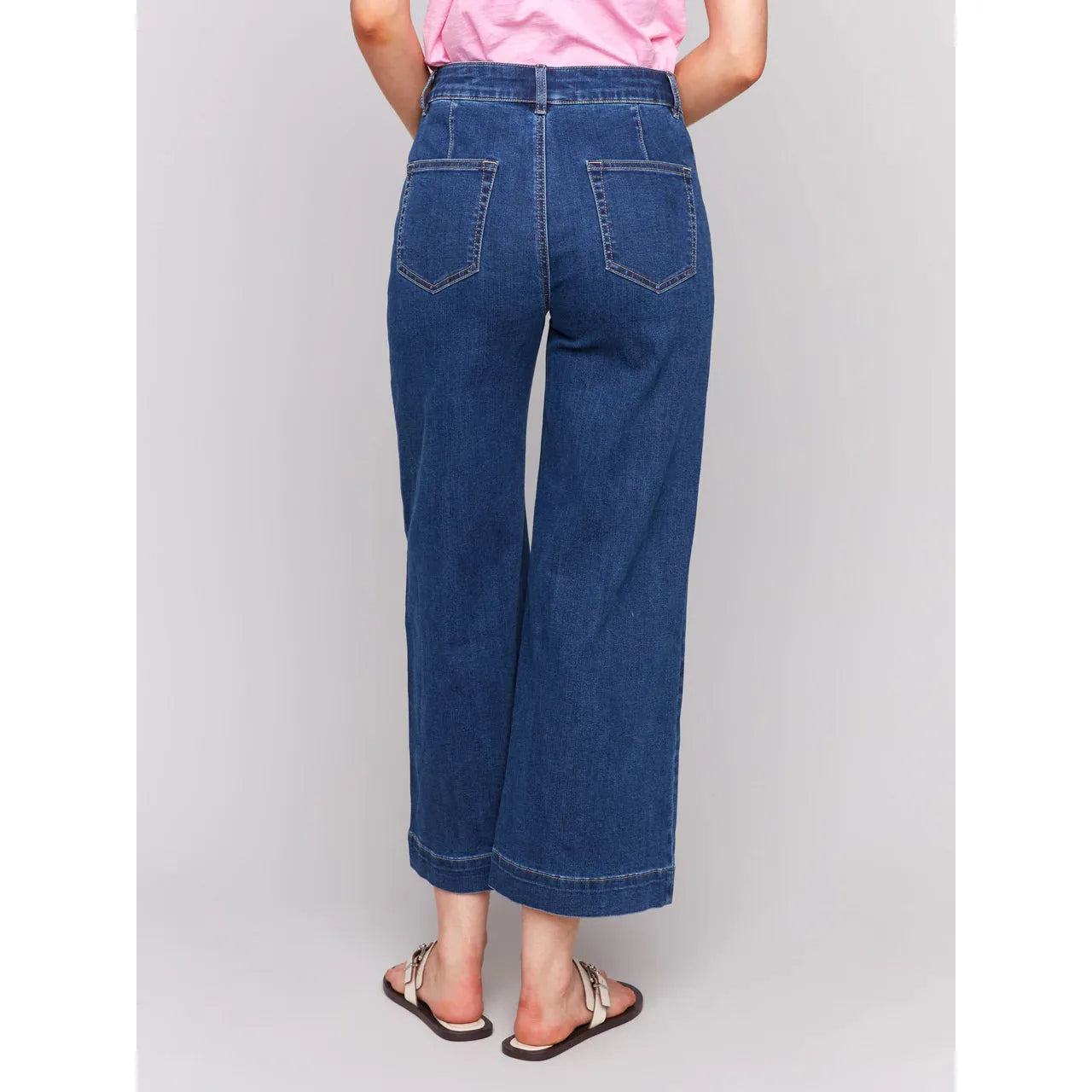 Patch Pocket Flare Jeans
