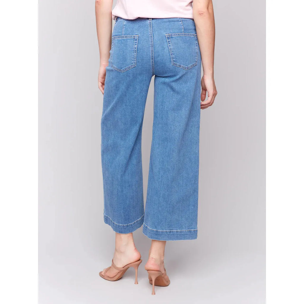 Patch Pocket Flare Jeans