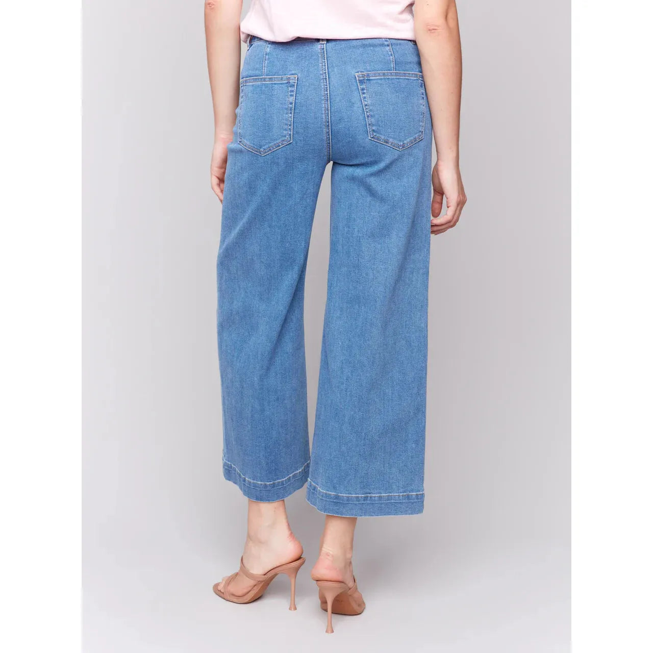 Patch Pocket Flare Jeans