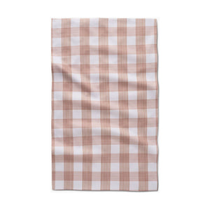 Geometry Tea Towel | Vintage Gingham - Natural