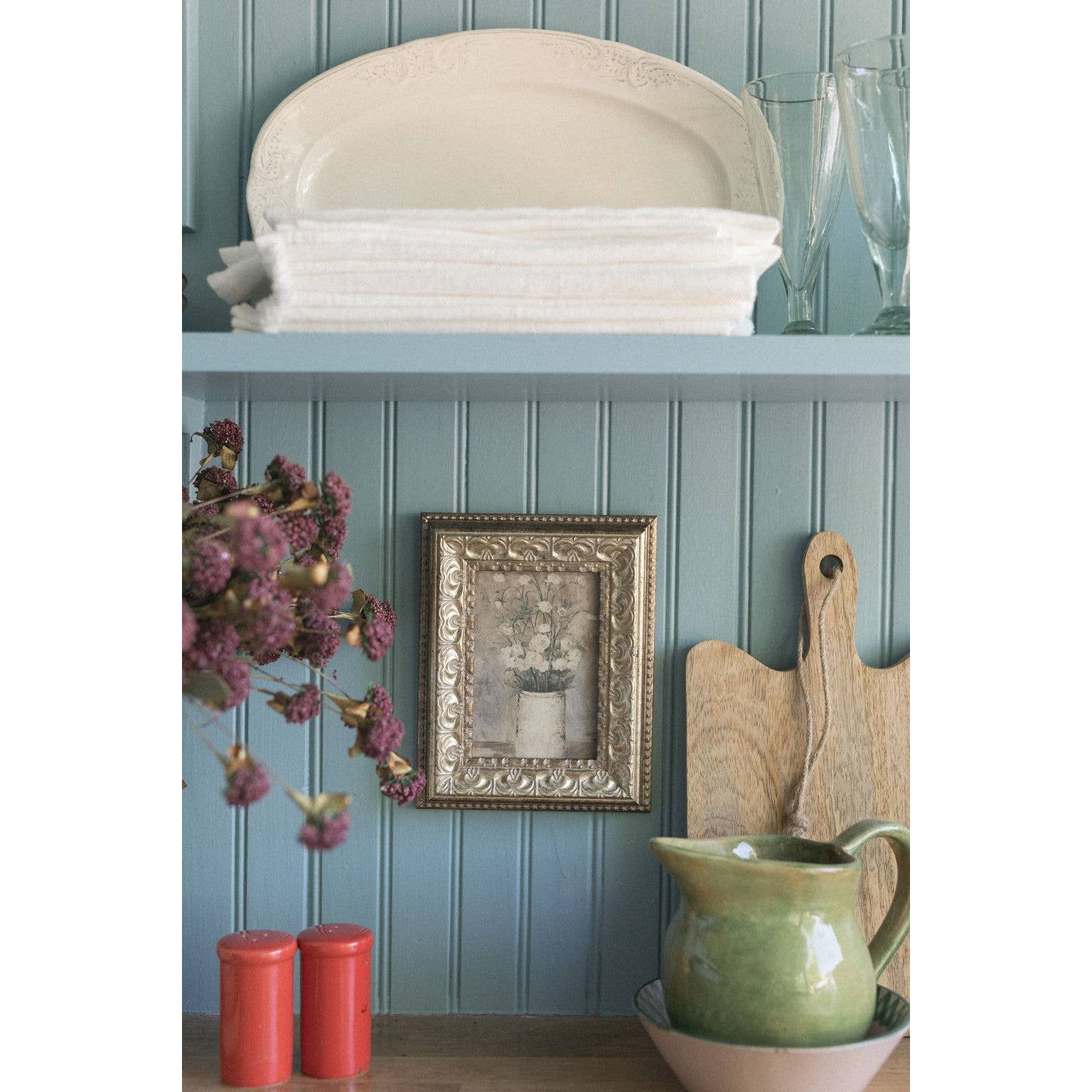 Framed Antique Art | Long Stem Roses - 5x7
