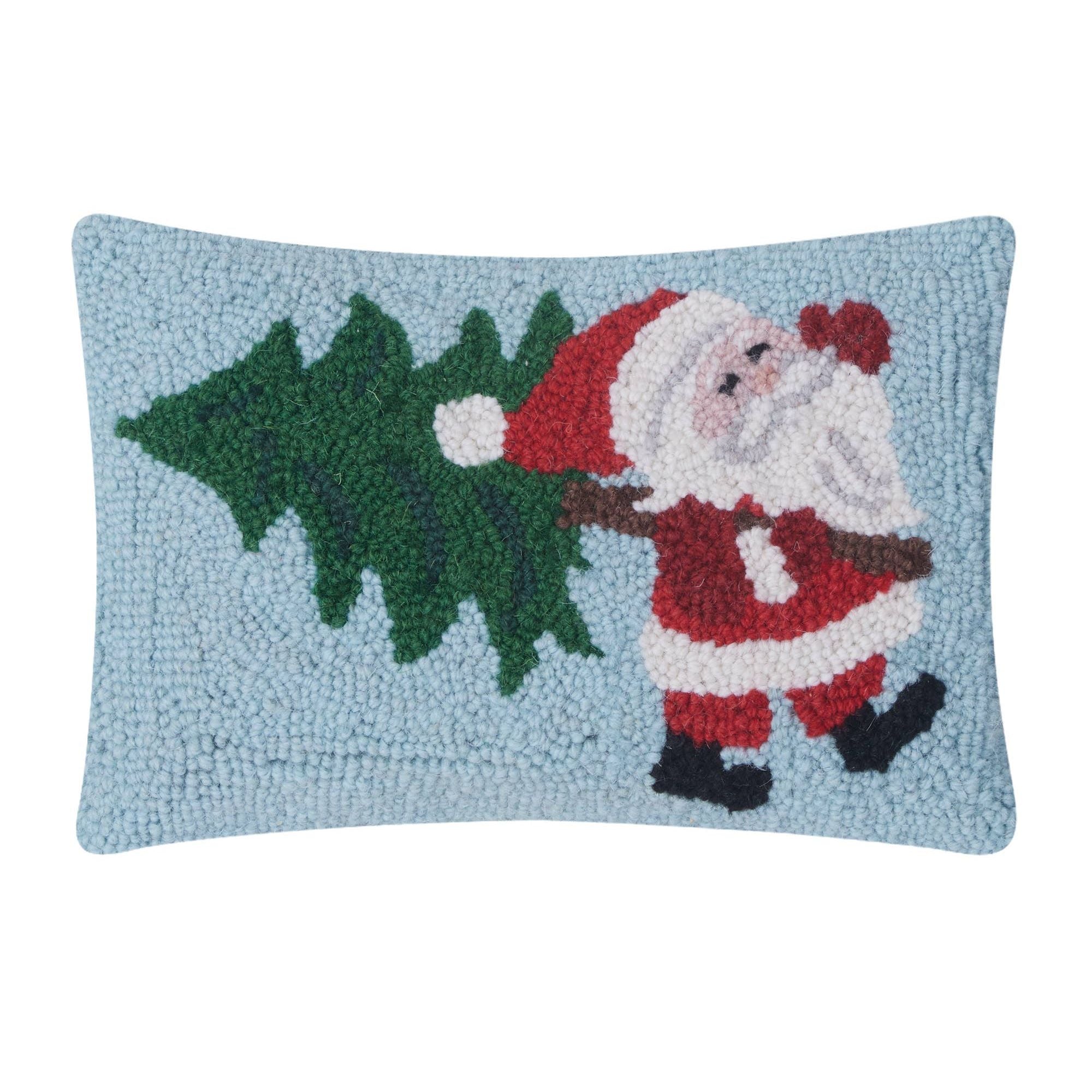 Santa w/Tree Hook Pillow