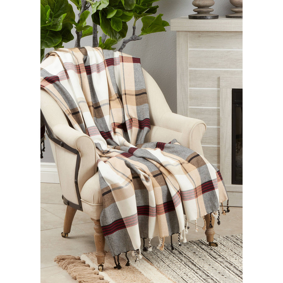 Plaid Throw