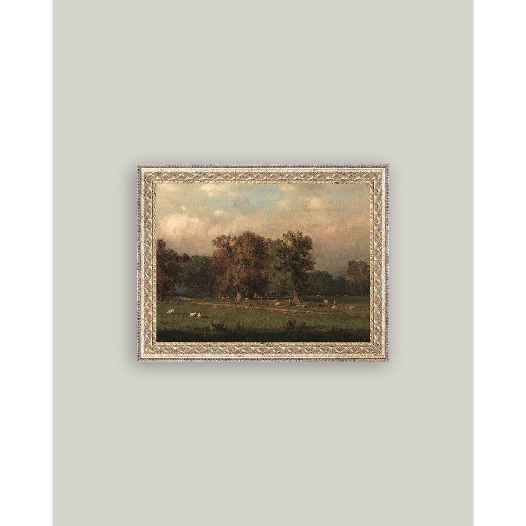 Framed Antique Art | Sheep Farm - 7x5