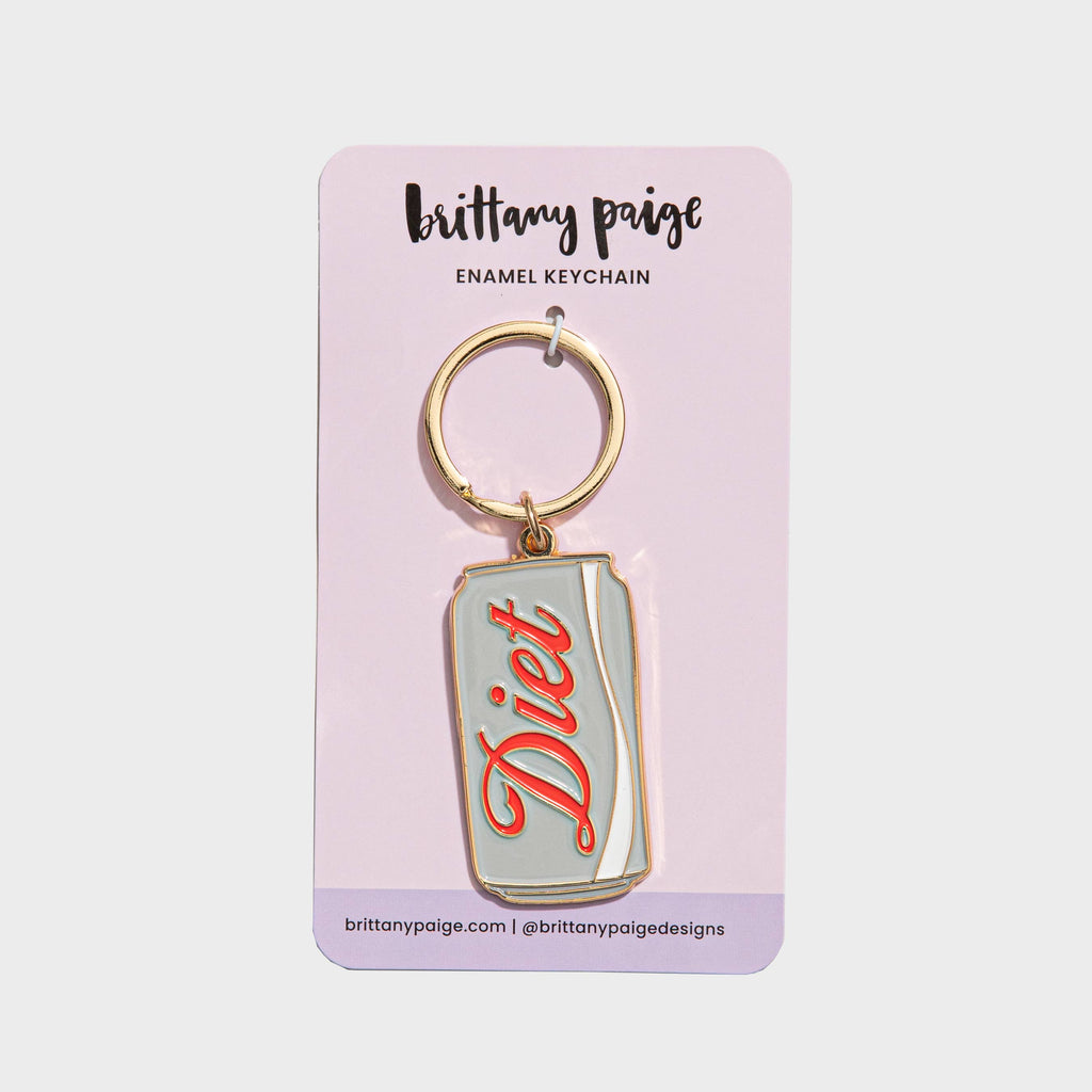 Diet Soda Enamel Keychain