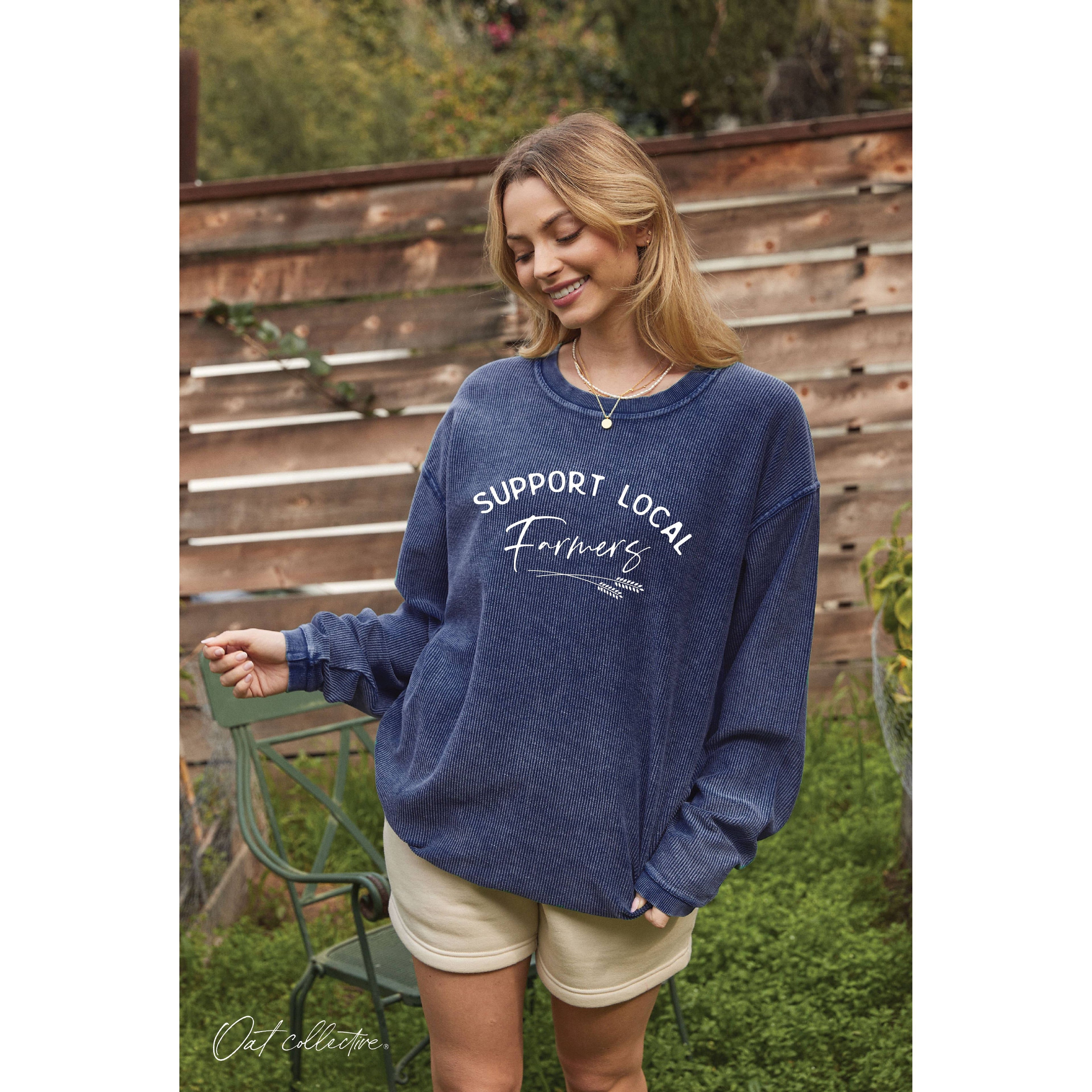 SUPPORT LOCAL FARMERS  Thermal Vintage Pullover | VINTAGE CHARCOAL