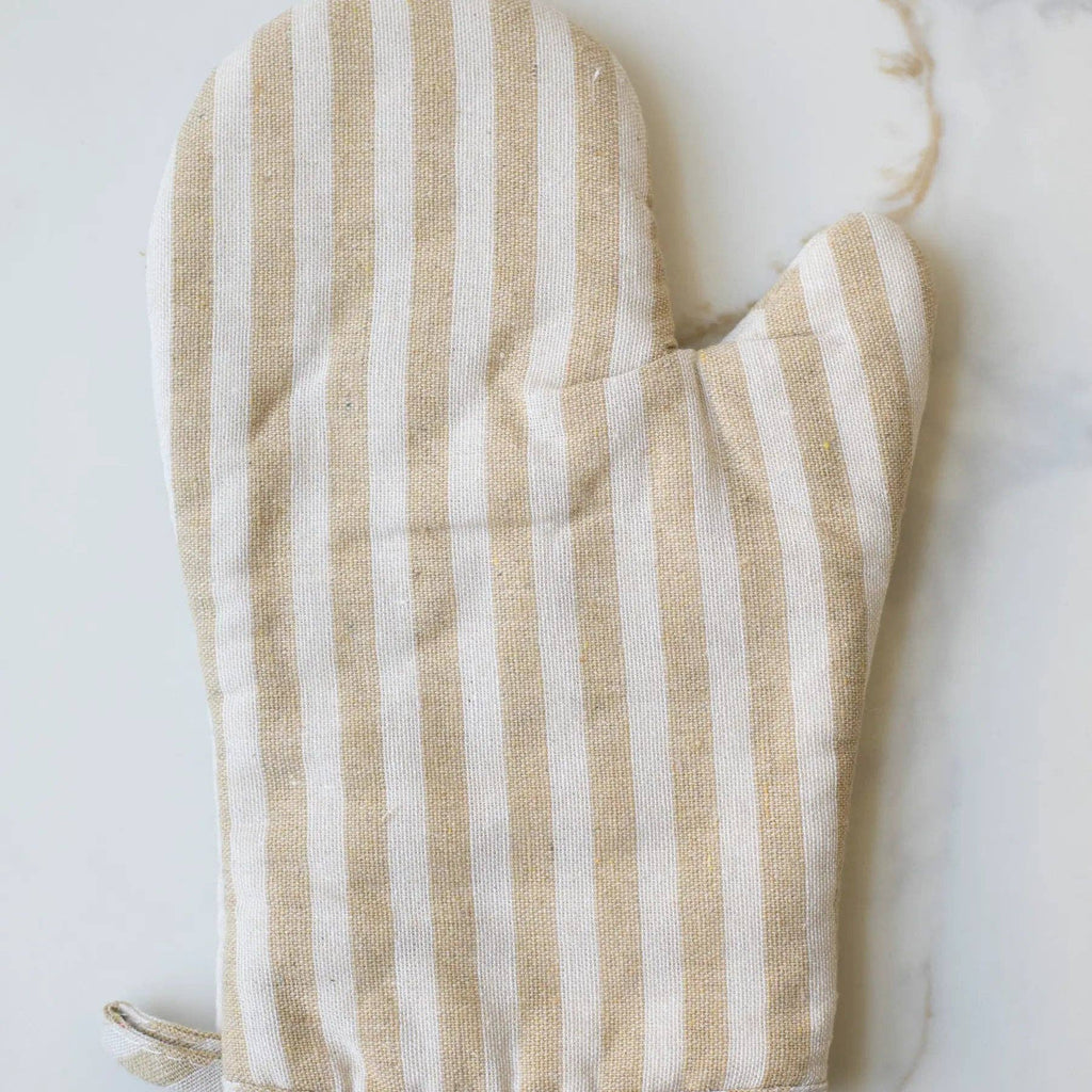 Oven Mitt | Green Stripe