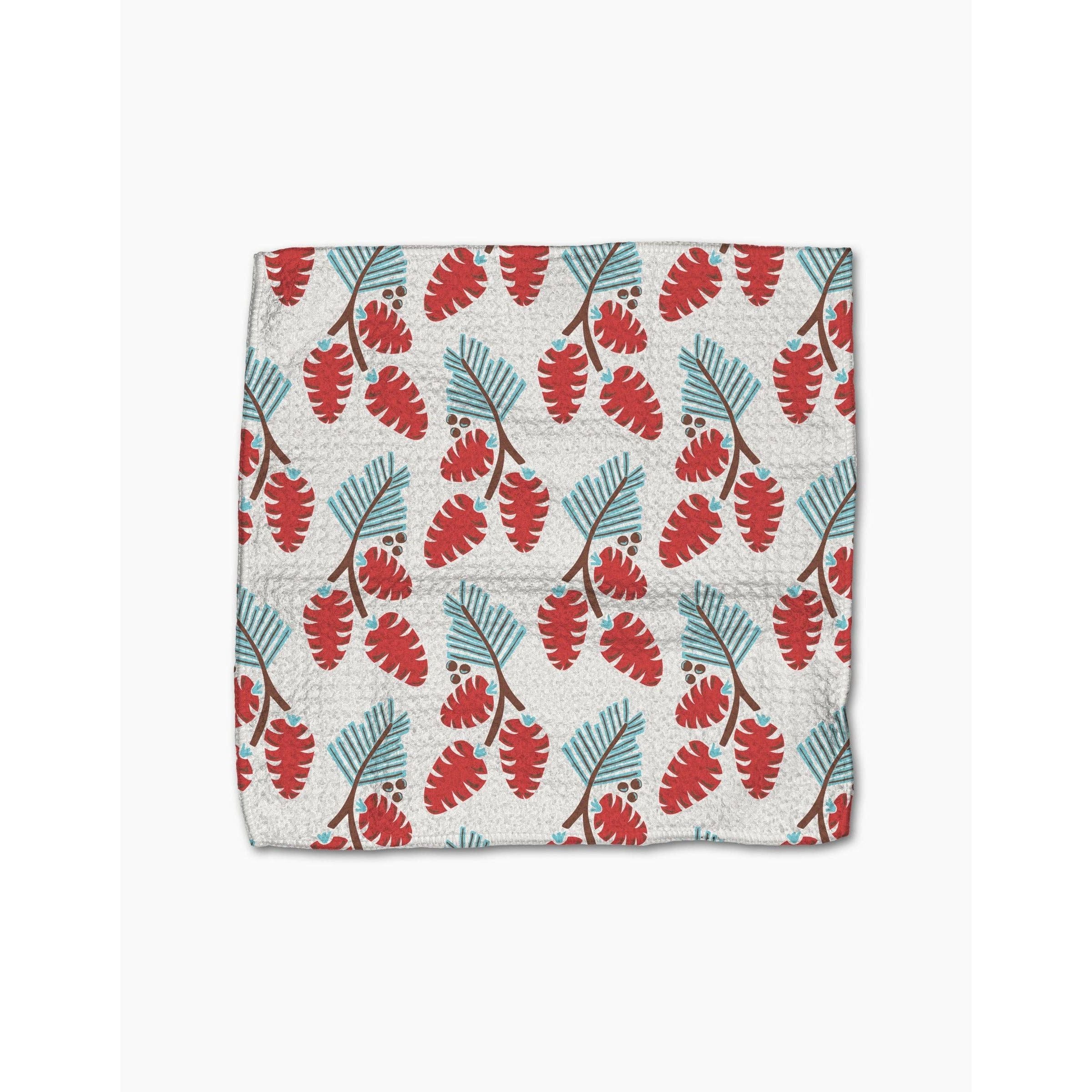 Geometry - Winter Holly Dishcloth Set