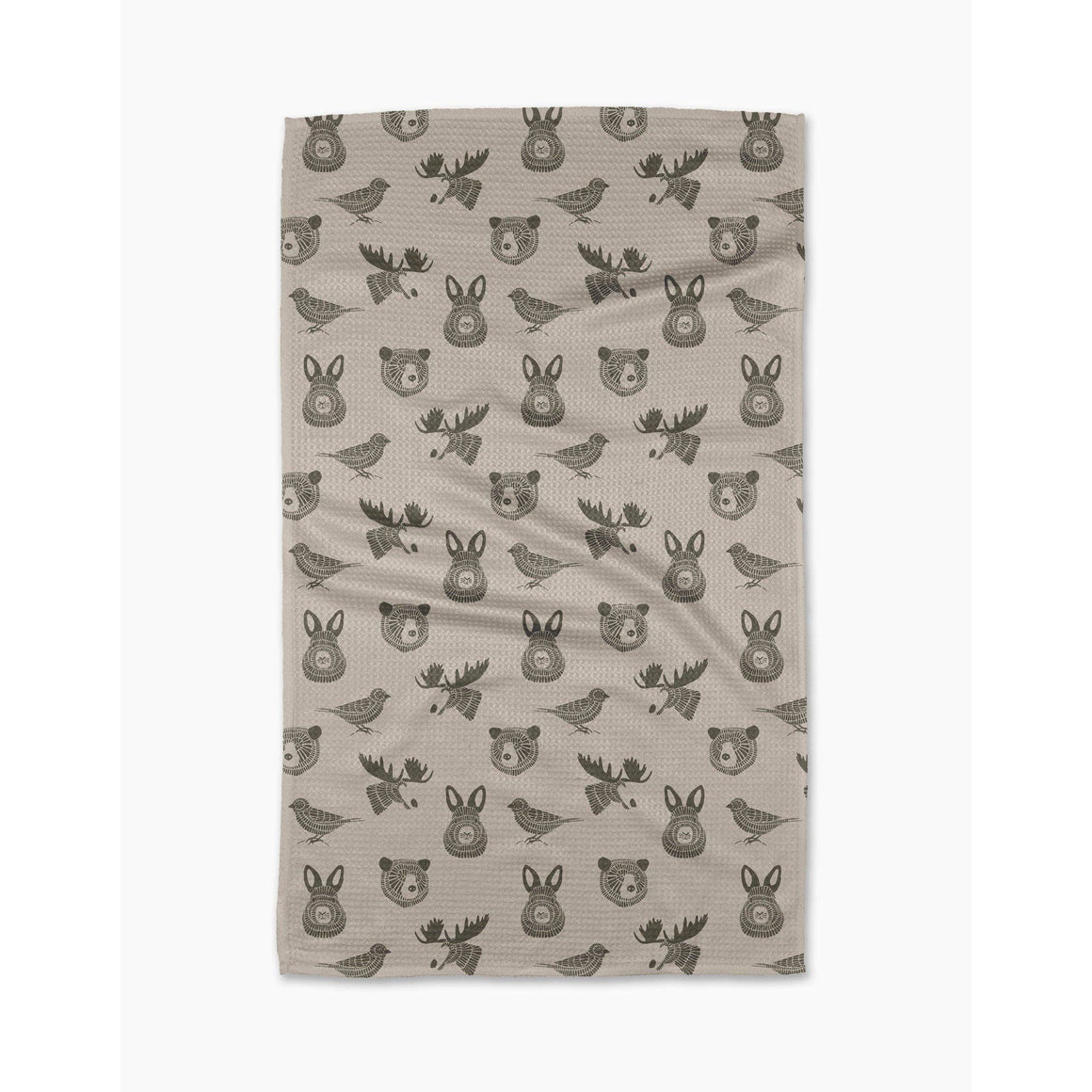 Geometry - Forest Animals Tea Towel