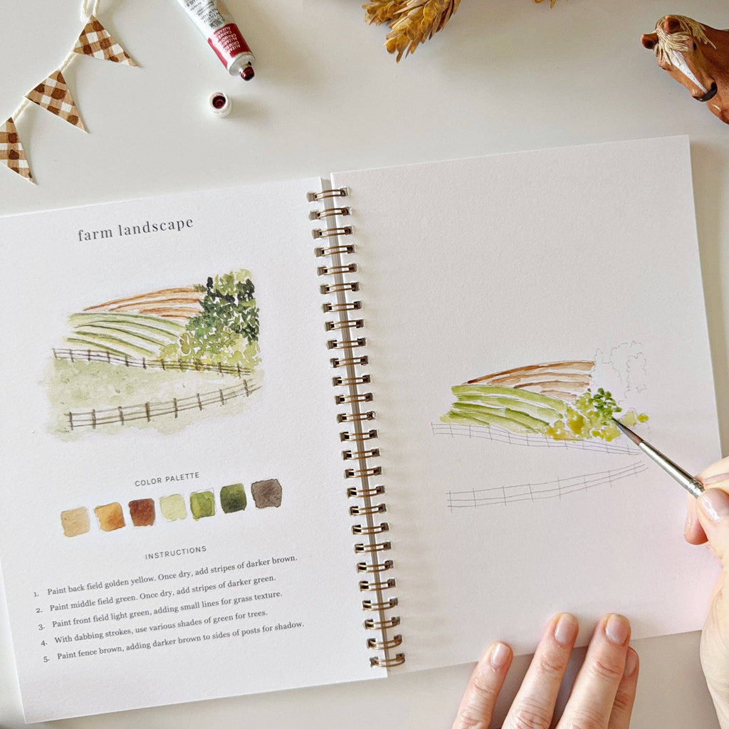 Watercolor Workbook | Farm