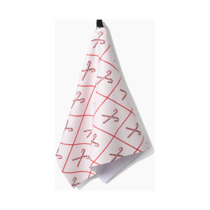 Geometry - Festive Candy Canes Tea Towel
