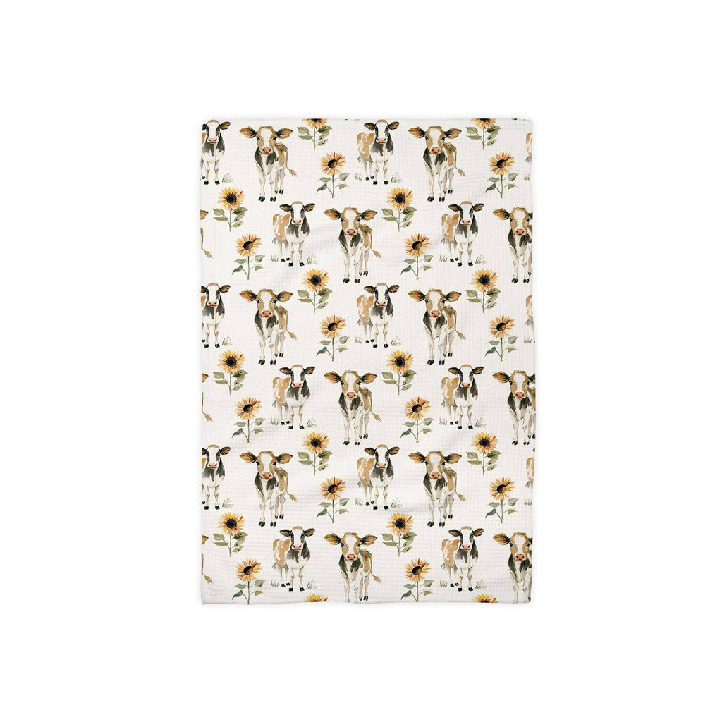 Kitchen Towel | Cows & Sunflowers