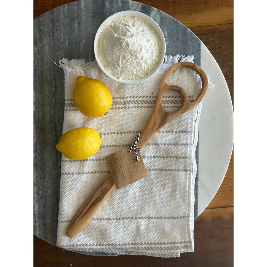 Olive Wood Dough Hook/Whisk