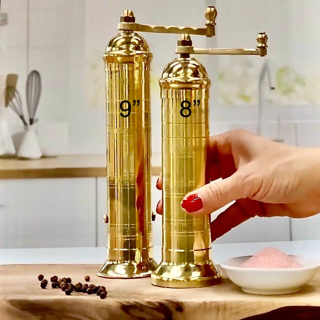 The Original 'Brass Mill' | 9" Pepper Grinder