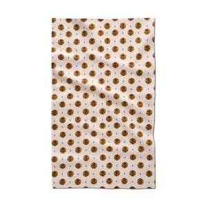 Geometry - Artisanal Floral Cream Tea Towel