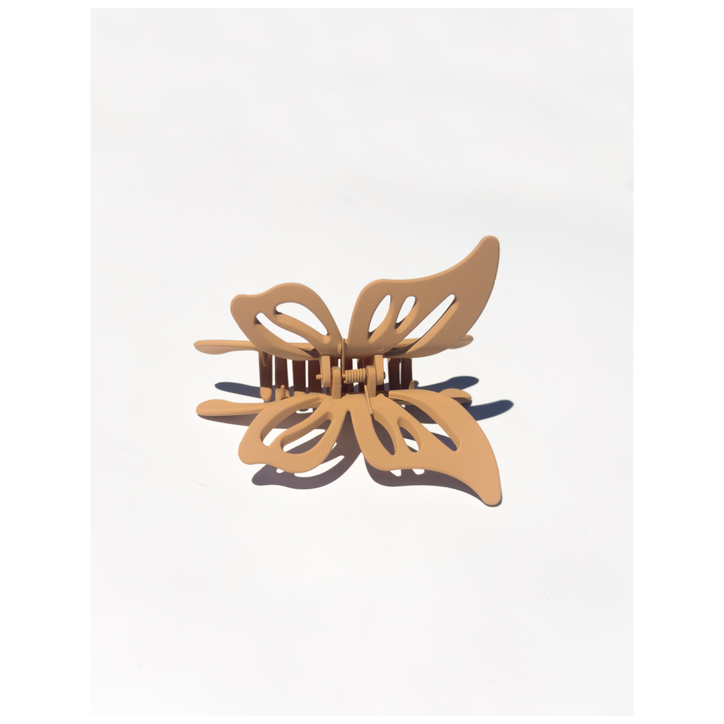 Matte Butterfly Hair Claw Clip | Chocolate