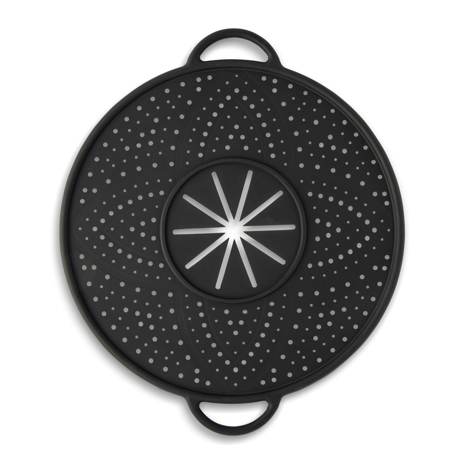 Silicone Splatter Screen w/Splash Guard | Onyx
