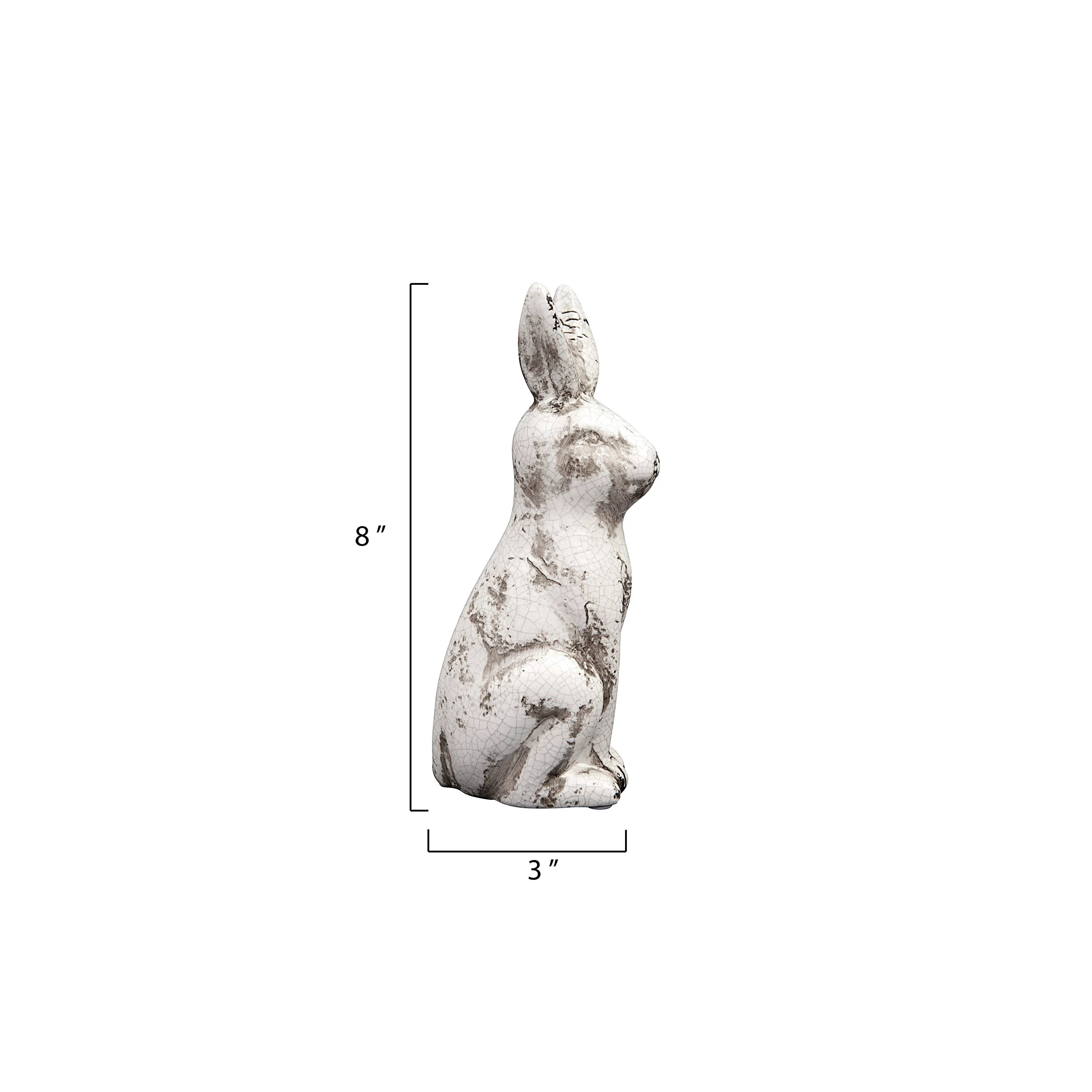 Distressed Cream Color Rabbit