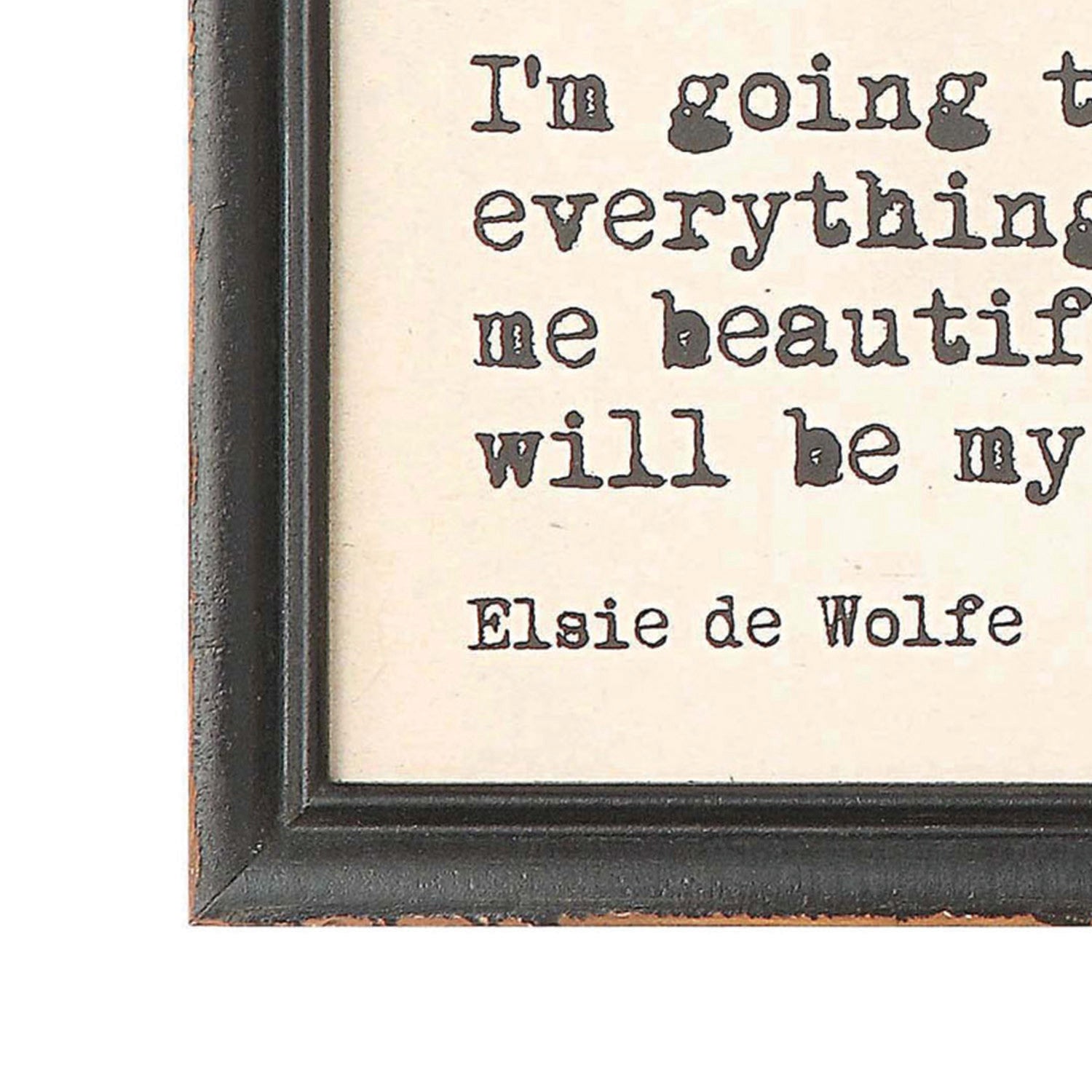 Framed Wall Decor w/Saying