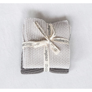 S/2 Cotton Knit Dish Cloths