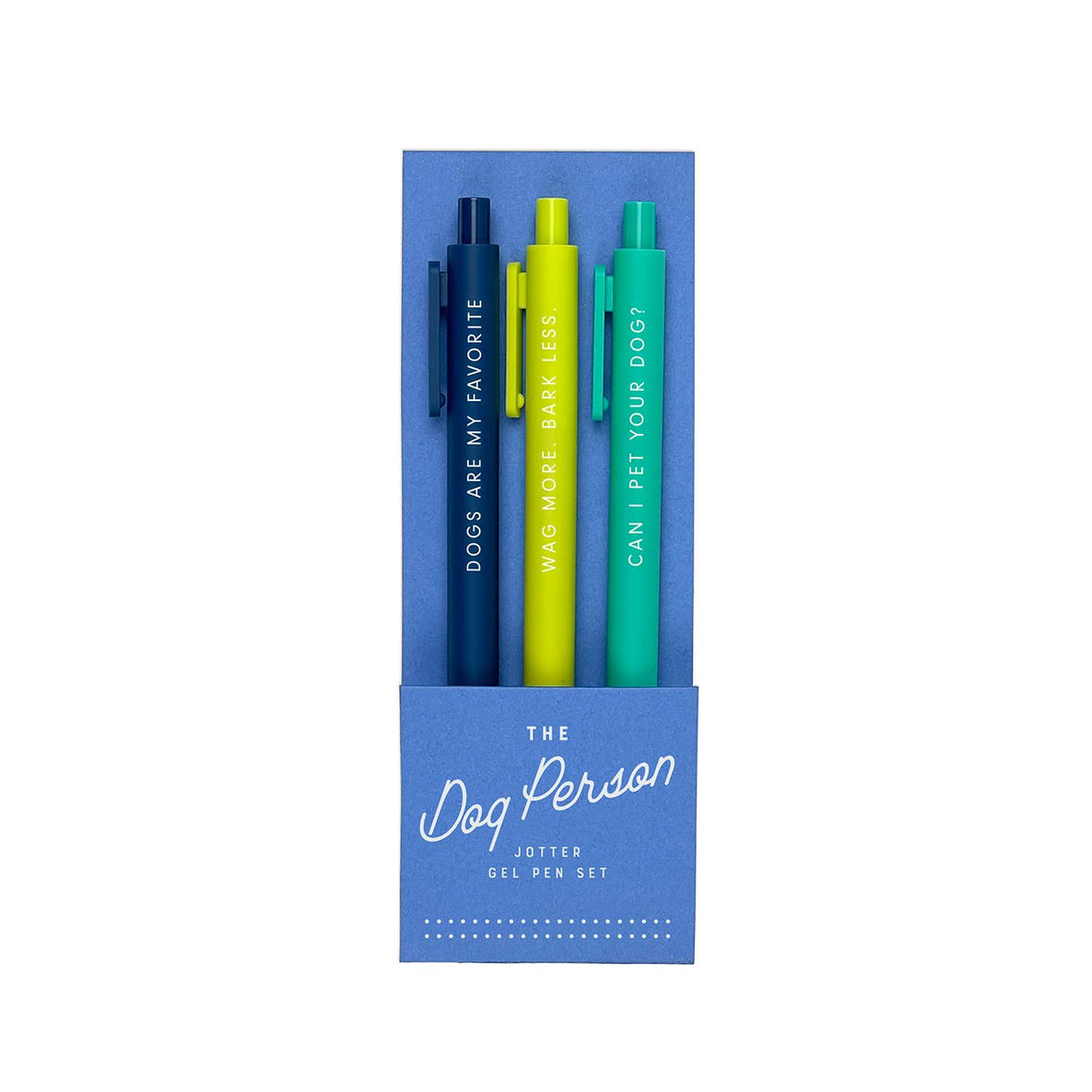 S/3 Gel Pens | The Dog Person Jotter Set