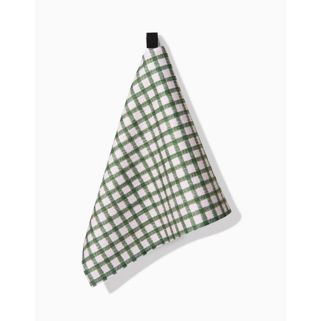 Geometry - Fireside Plaid Green Bar Towel
